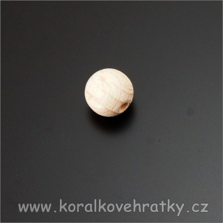 Korálek dřevěný surový 10 mm ( balení 100g )